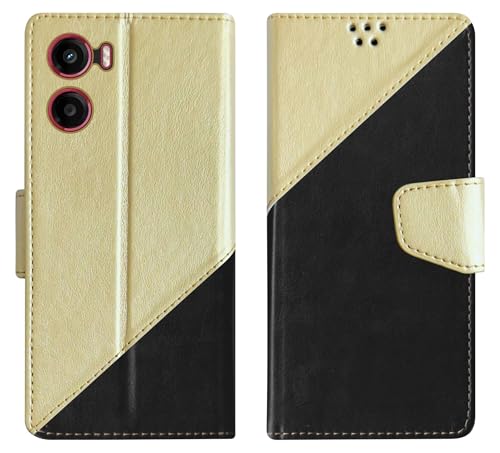 Image of SBMS Flip Cover for Motorola Moto G05 Back Cover Case with Magnatic Closure | Inbuilt Stand | Card & Money Pocket (MultiBlack)