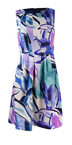 Vince Camuto Women's Sleveless Fit and Flare Dress with Release Pleats
