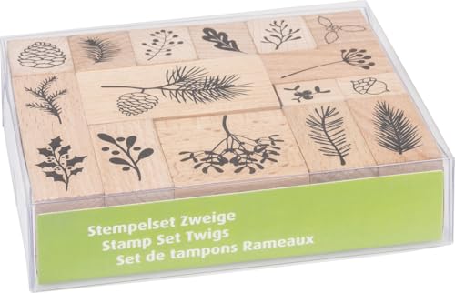 Heyda 204888685 Stempel-Set Zweige Setgröße 12 x 10 x 3 cm