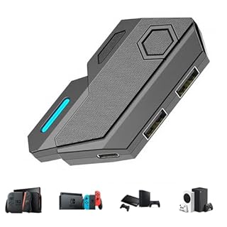 CHEERKONTEK Keyboard and Mouse Adapter for Nintendo Switch/PS4/PS3/Xbox One/Xbox 360 Console Converter - Custom Key Mapping, Plug and Play