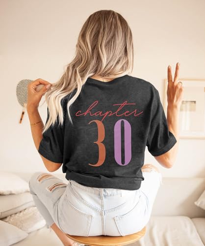 30th Birthday Shirts for Women Vintage 1995 T-Shirt Casual Short Sleeve 30 Years Old Birthday Party Tee Tops4