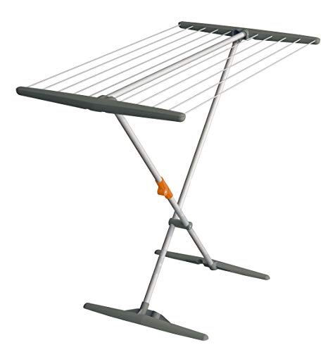 JUWEL Superdry Basic Wäscheständer (mit Wäscheleinen, Trockenlänge 11 m, Farbe grau, Aluminium, für Bad + Balkon) 40805 - Image 2