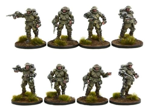 Konflikt'47 British Armoured Infantry Section figurines Warlord Games pour wargame