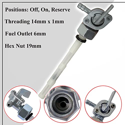 Glenparts Gas Fuel Valve Petcock Tank For Honda Atv Trx200 Trx 200 #TOP1
