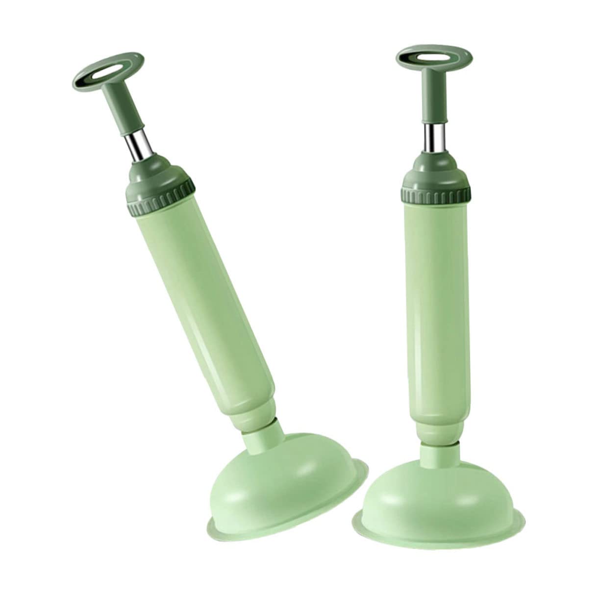 TOPBATHY Stura Water a Pressione per WC, Stantuffo per Bagno e Hotel, 2 Pezzi in PVC e Acciaio Inox, Facile da Pulire, Rimuove Ostruzioni