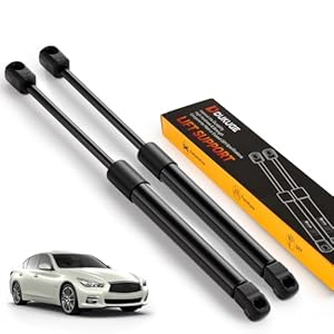 Puntales de capó para Infiniti Q50 2014-2021, soporte de elevación del capó delantero de repuesto # 6547046A0A 654704GA1A 654714GA1A, juego de 2