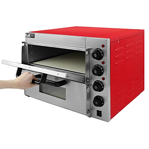 Electric Pizza Oven with Audible Timer & Twin Deck Firebrick/Commercial Baking & Grilling - Image 5