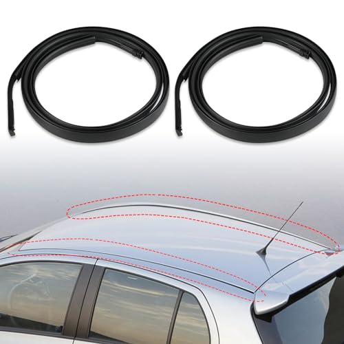 JDMON Roof Drip Molding Strips Weatherstrip Compatible with Toyota Yaris