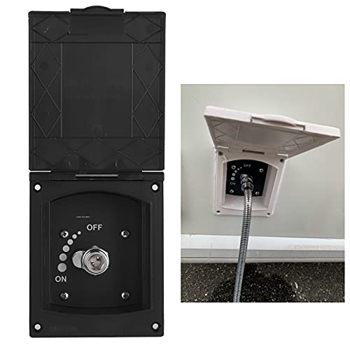 1/2 Zoll Außenduschkasten-Einlass- und Auslassanschluss für Wohnmobil, Boot, Wohnmobil ohne Duschschlauch/Kopf. RV-Außenduschkasten