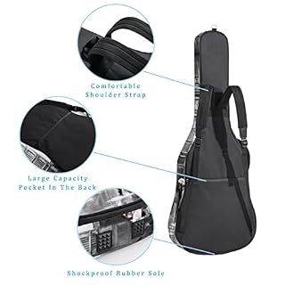 Hondank Housse de transport étanche pour guitare avec bandoulière réglable Texture rayée rétro, Multicolor 04, 42.9×16… - Les Beatles, Paul McCartney, John Lennon, RIngo Starr, George Harrison Hondank Housse de transport étanche pour guitare avec bandoulière réglable Texture rayée rétro, Multicolor 04, 42.9x16… – Image 3