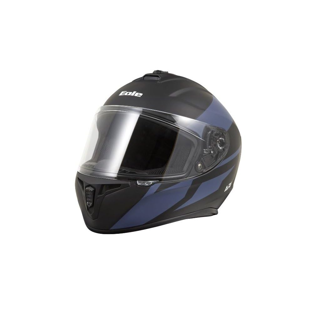 Casque Moto Intégral EOLE ARI Blue – Homologué ECE 22.06 – Coque ABS, Visière Anti-rayures – Toutes Tailles