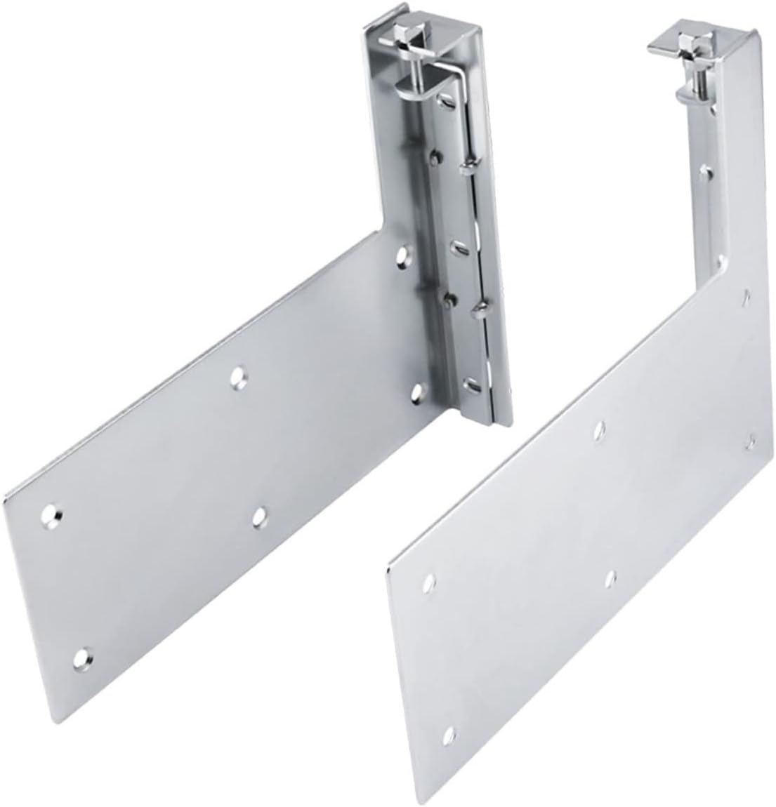 DOITOOL 1 Pair Bathroom Cabinet Heavy Duty Hanger Metal Clothing Rack Wall Mount Bathroom Cabinet Heavy Duty Coat Hangers Cabinet Hanging Cabinet Hanger Suspension Fitting Cabinet Cleat