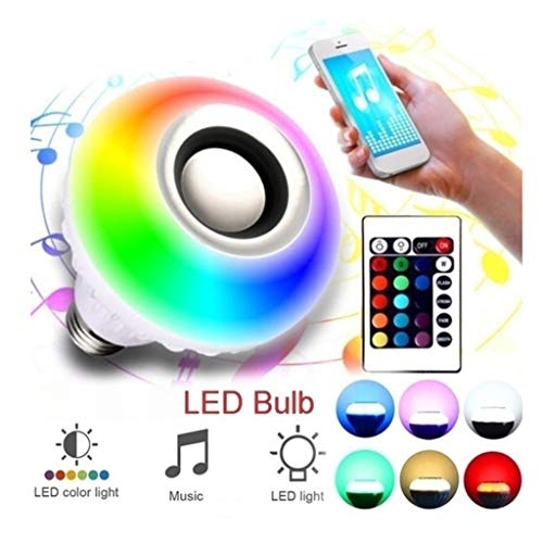 Flameer 2x Sem Fio Bluetooth Lâmpada De Controle De Luz