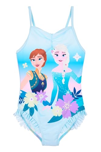 Disney Frozen 2 disfraz de playa y piscina para niñas con diseño enterizo de una pieza