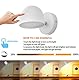 12W LED Innen Wandleuchte Mit Stecker, Touch Control Wandlampe Dimmbar, 360° Drehbare Nachttischlampe, 3000k Warmweiß Einstellbar Leselicht Für Wohnzimmer, Schlafzimmer, Treppen, Flur, Büro,Weiß
