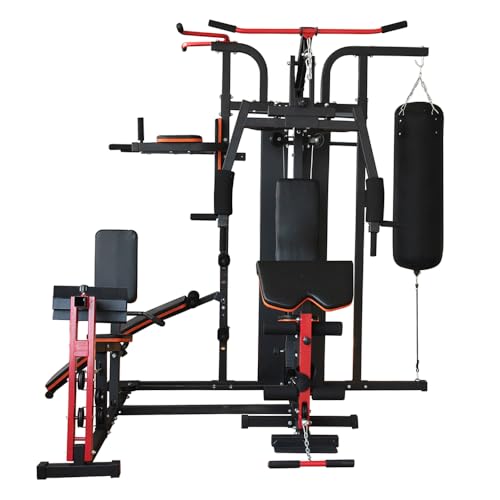 BodyTrain Advanced 3 Station Home Multi Gym With Punch Bag and 60kg Weight Stack - Image 2