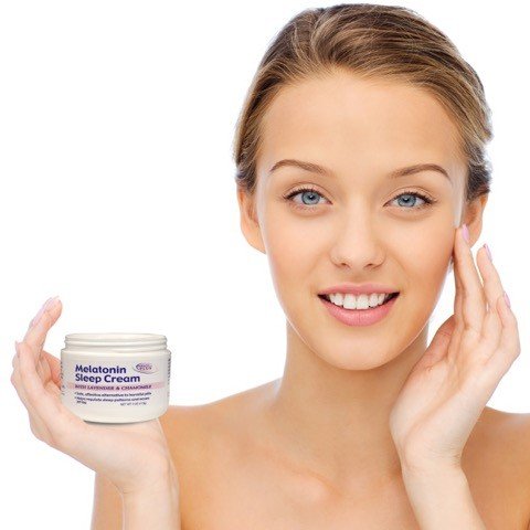 Melatonin Sleep Night Cream With Lavendar & Chamomile (4oz) - Thumbnail 4