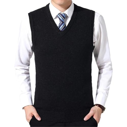 Men's Casual Sweater Vest Warm and Comfortable Vest in Autumn and Winter