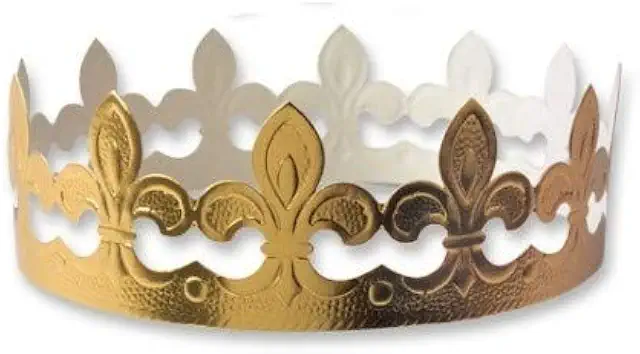 Corona Flor de Lis para Roscón de Reyes - Pack 100 uds - Figuritas Tradicionales