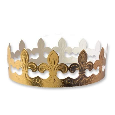 Desconocido Corona Flor de lis para Roscón de Reyes 100 ud.