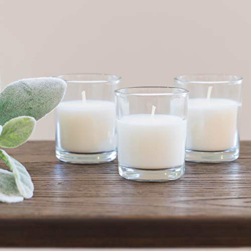 Stonebriar-SB-SP-3210A-15-Hour-Long-Burning-Unscented-Wax-Filled-Votive-Holders-48-Pack-White Stonebriar-SB-SP-3210A-15-Hour-Long-Burning-Unscented-Wax-Filled-Votive-Holders-48-Pack-White