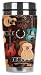 Mugzie Guitars Travel Mug with Insulated Wetsuit Cover, 16 oz, Black
