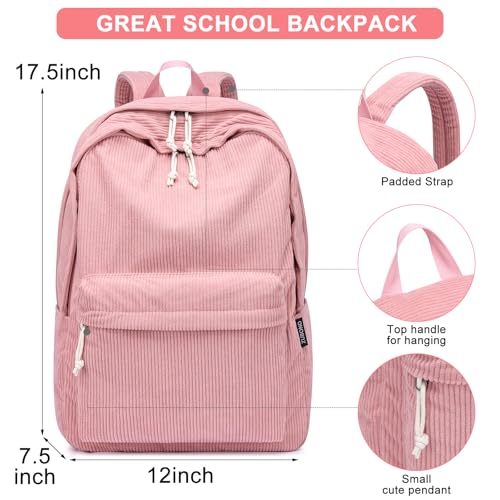 Image of ZUBOND Backpack for School Girls and Boys, Lightweight School Bookbag for Teens, College Students Women & Men, Cute Large Laptop Backpack Fits 15.6 Inch Notebook