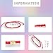 Red Initial Bracelet Weave Rope Letter Bracelet for Women Heart Charm A-Z Birthday Gifts Handmade Adjustable Jewelry for Couple Daughter Son Mom Female Jewelry Gift (M)