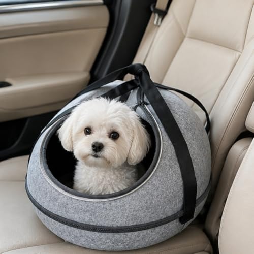Spot Doc & Phoebe's 3-in-1 Sleep & Go Katzentragetasche, tragbare Haustier-Reisetasche für Katzen und kleine Hunde, lässt Sich in eine Tragetasche, eine gemütliche Höhle und EIN bequemes Bett
