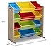 Delta Children Kids Toy Storage Organizer with 12 Plastic Bins - Greenguard Gold Certified, Natural/Primary