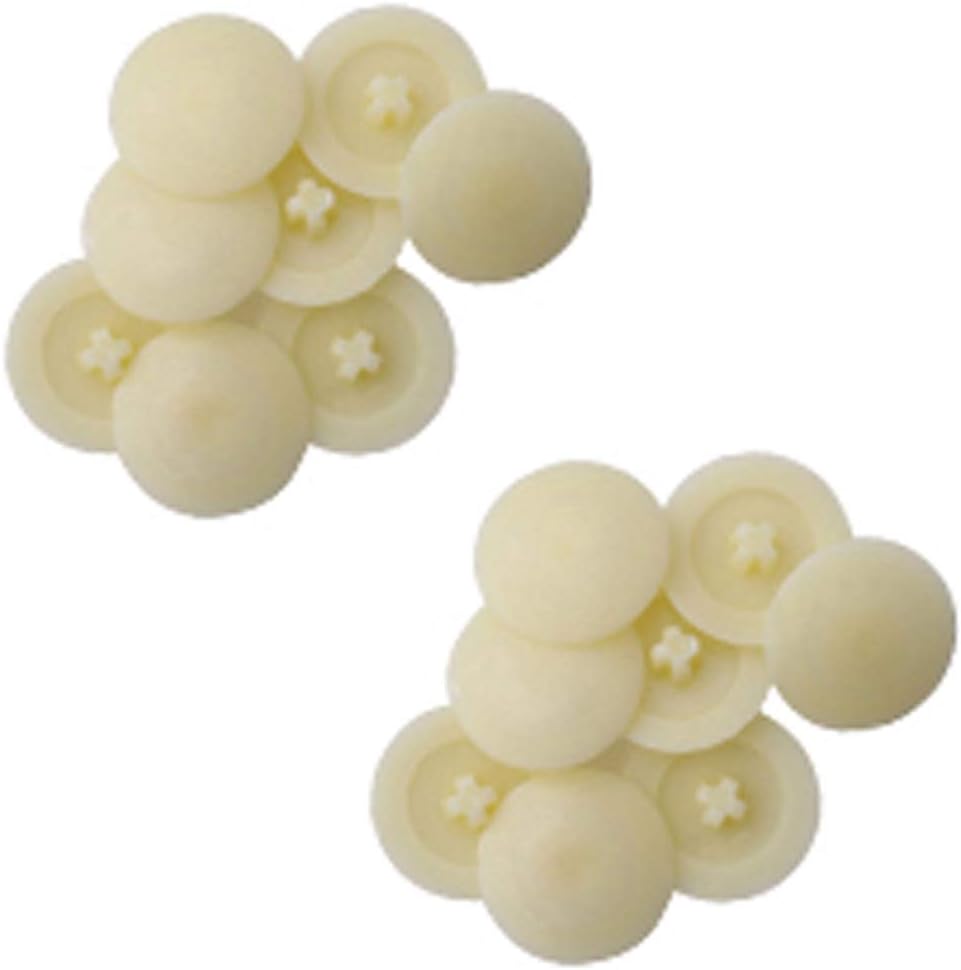 500 Pieces Screw Caps, Self Tapping Plastic Screw Cap Covers, 12mm x 0.47" x 0.13", Beige