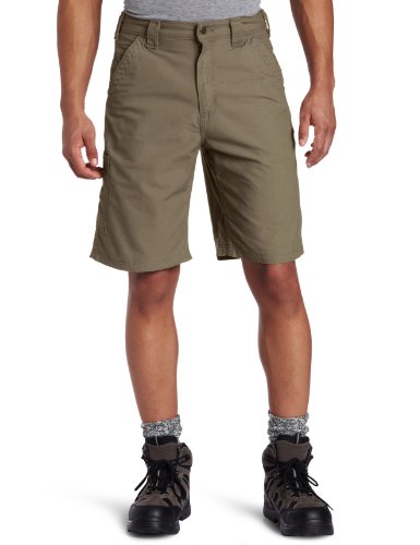 Carhartt Men's Canvas Work Short B147,Light Brown,34