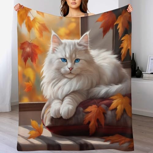 Couverture chat mignon idéale pour canapé et lit confortable - 2