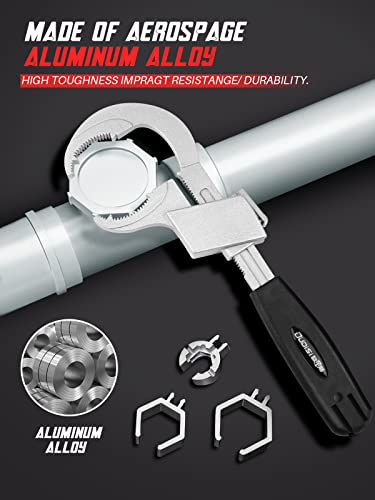 Wrenches Set, Universal Adjustable Double-Ended Wrench Set-3 In 1 Multifunctional Adjustable Wrench For Disassembly&Assembly Of Sanitary, Ware Pipe Puts-Crescent Wrench Sets For Water Pipe Repair #TOP3
