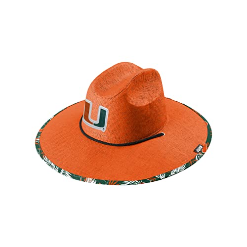 Image of Miami Hurricanes NCAA Team Color Straw Hat