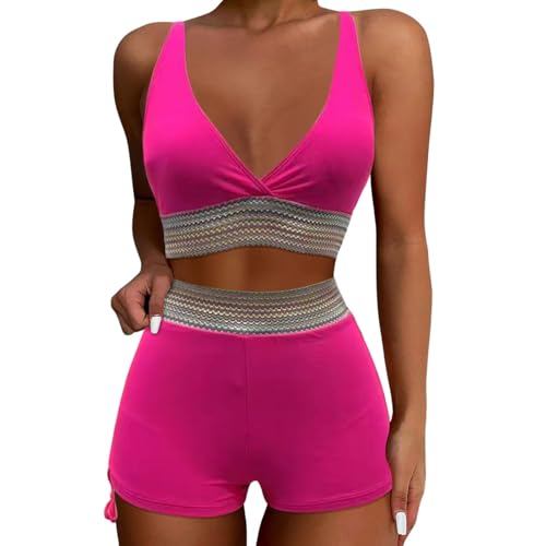 Bikini Morado Mujer Bikinis Vientre Plano Traje De BañO para Chicas con Poco Busto Bikinis De Playa para Mujer Mujeres Delgadas En Bikini Bikini Mujer Una Pieza Bikinis Mujer 2024 Bikini Amarillo