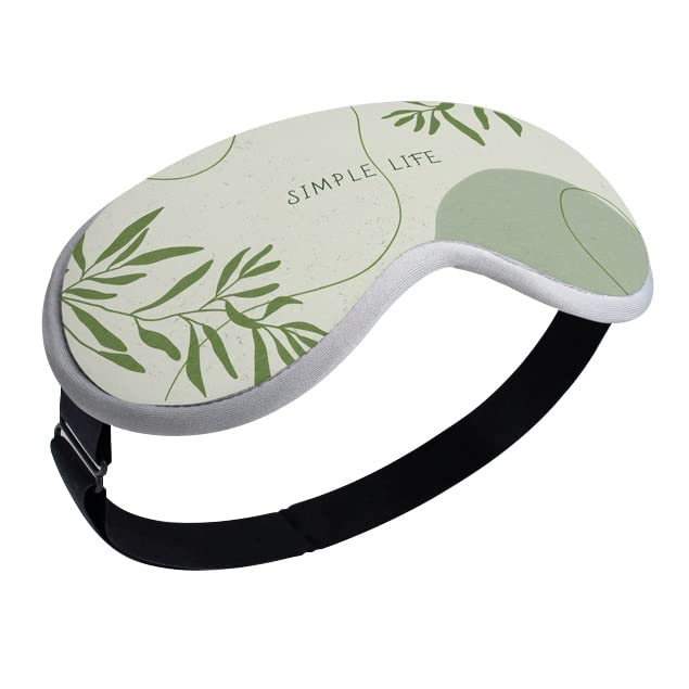 Heated Massage Eye Mask 3D Contoured Eye Massager for Dry Eyes with 3 Heat Settings USB Warm Eye