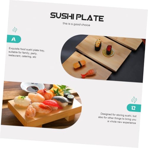 Plato Sushi Mediano Estilo Japonés Uonlytech Caqui miniatura 5