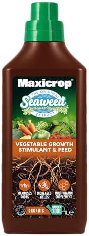 Maxicrop Organic Vegetable Feed 1L Seaweed Fertiliser for Healthy Harvests