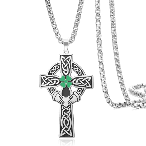 VASSAGO Collier avec pendentif en forme de croix celtique en...