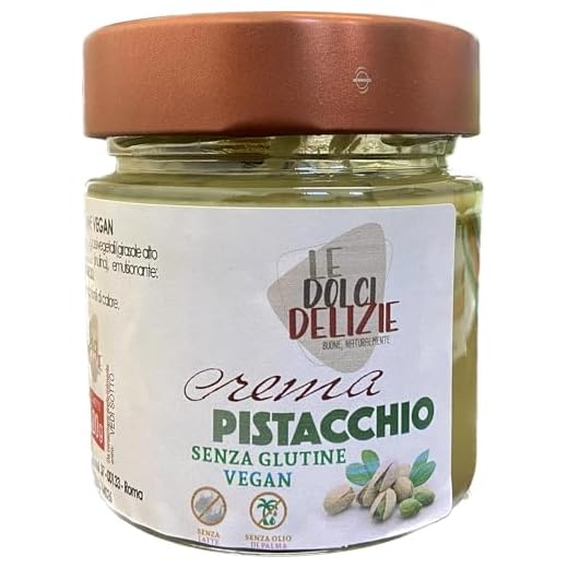 Crema al Pistacchio Senza Glutine Vegan - 220gr