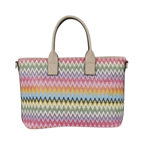 Sac en raphia coloré tendance mode écoresponsable