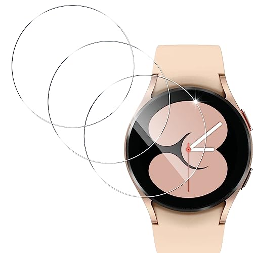 対応 Samsung Galaxy Watch5 / Watch4 40mm ガラスフィルム 3枚セット【日本製素材旭硝子製 全面保護】スマートウォッチ 用 Galaxy Watch 5 40mm 保護フィルム 高速反応 耐衝撃 傷防止 高透過率 自動吸着