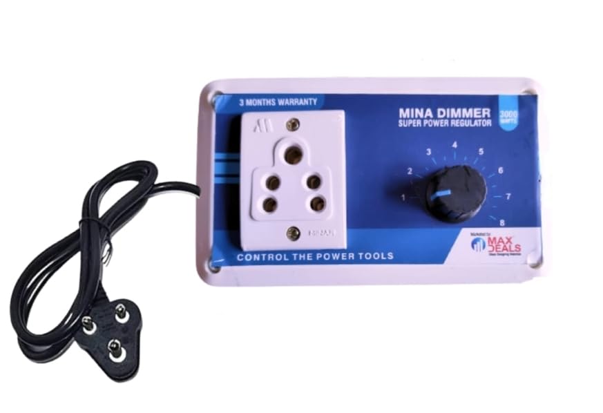 Mina-1 Precision Dimmer - Adjustable Speed Regulator for Angle Grinder, AC 220V 2000W - Enhance Control, Precision, and Performance - Angle Grinder Accessories