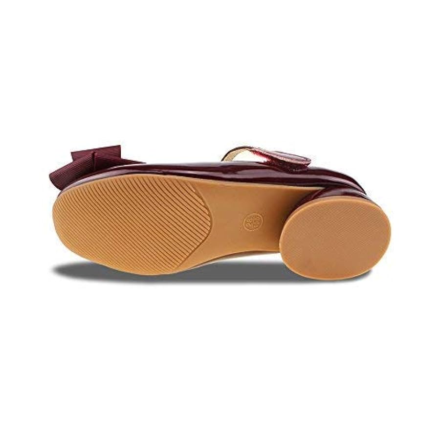 Amazon.com | Girl's Sandals Mary Jane Shoes with Bowknot Red