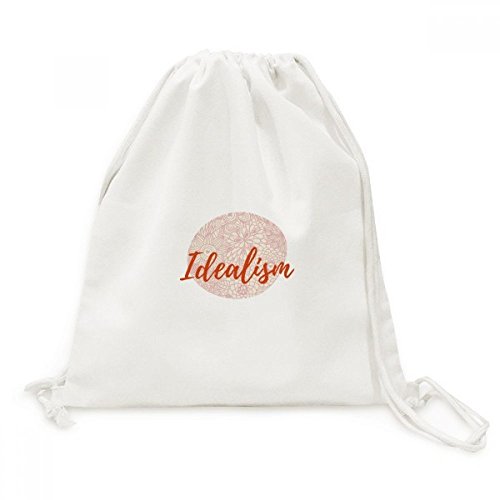 Sac cordon Sun Flower Ligne Peinture en toile pour transporter vos essentiels d'art