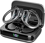 sajawass Wireless Earbuds, Sports Bluetooth Headphones, 75Hrs Playtime Ear Buds with LED Power Display, Noise Canceling Headset, IPX7 Waterproof Earphones for Workout/Running