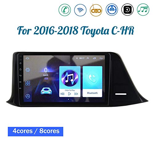 Für 2016-2018 Toyota C-HR Autoradio GPS Navigation 9" HD Touchscreen Mit Bluetooth WiFi Lenkrad Steuergurt DAB + Digital Radio USB Mirrorlink,8