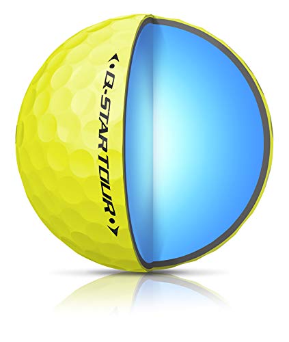 Srixon Q-Star Tour 3 Golf Balls, Yellow (One Dozen) #TOP3