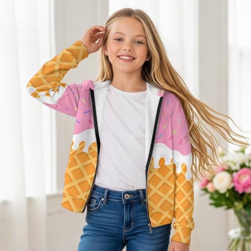 Unisex Boys Girls Zip Up Hoodies Sweatshirts Kids Long Sleeve Hooded Jacket Pullover with Pockets Fall Clothes2